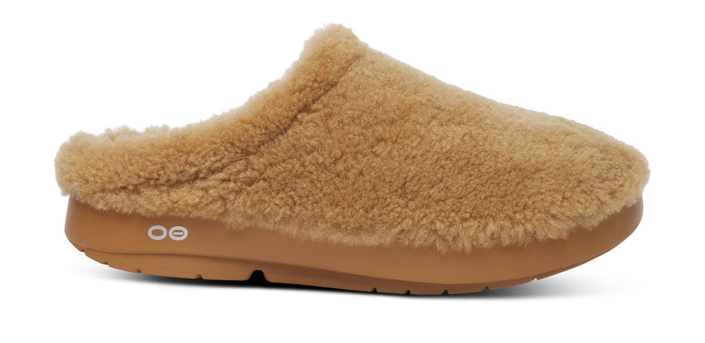 Women's OOcoozie Sherpa Mule - Café Spice