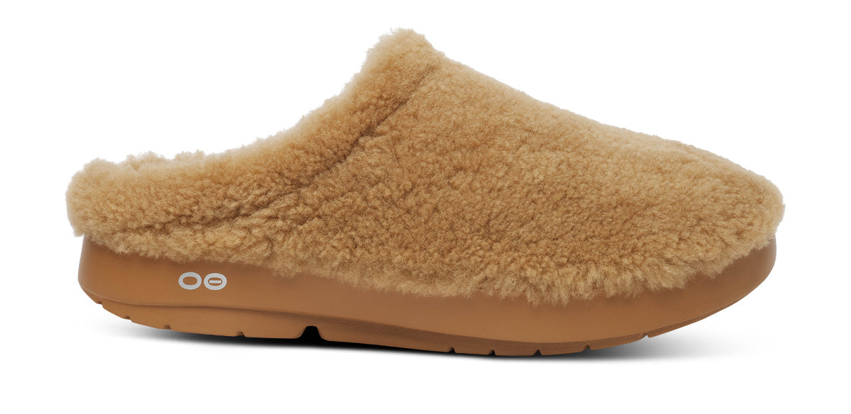 Women's OOcoozie Sherpa Mule - Café Spice