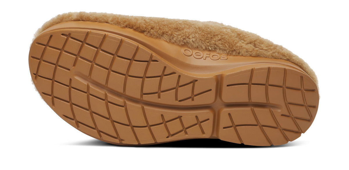 Women's OOcoozie Sherpa Mule - Café Spice