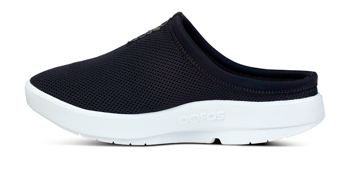 Men's OOcoozie Sport Mule - White Black (SALE)