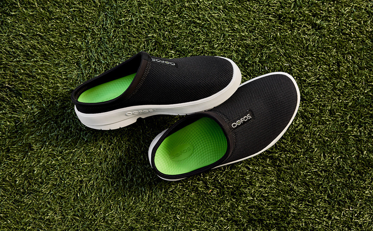 Men's OOcoozie Sport Mule - White Black (SALE)